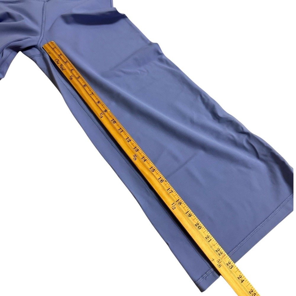 Athleta Elation Wide Crop Leggings Periwinkle Blue High Rise Yoga Athleisure - Picture 8 of 11